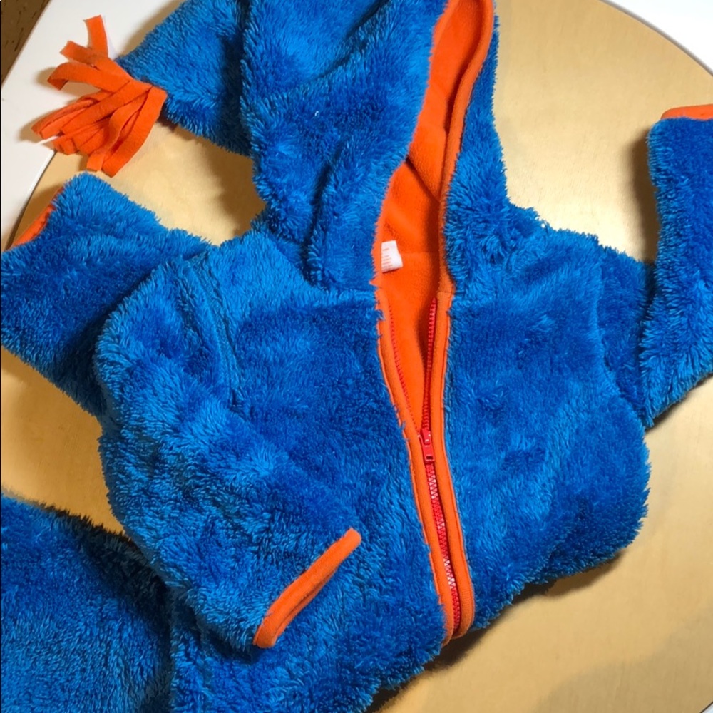 Giggle baby fleece lined shaggy one piece